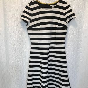 Black and White Striped Dress
